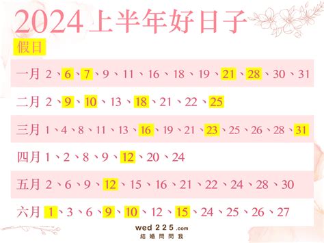 結婚大日子|2024/25結婚好日子｜4大結婚吉日/登記擇日事項：生 